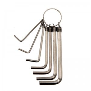 JC1301 7Pcs Hex Key Set On Ring