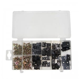 JC8008 170Pcs Screw And U Type Cushions Assortment