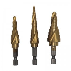 Competitive Price for Rubber Hammer -
 JC1512 3Pcs Step Drill Bit Set – JOCEN