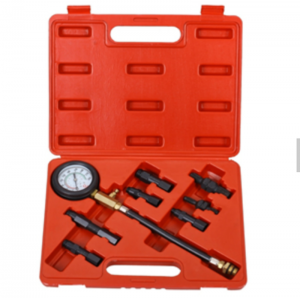 JC9202 Petrol Engine Oil Fuel Injection Pump CompressionTester Test Pressure Gauge Tool Kit