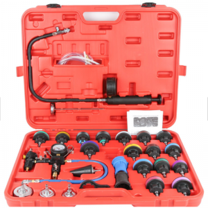 JC9252 27pcs type Water Tank Leak Detector Automatic Cooling System Radiator Color Cap Pressure Tester Kit