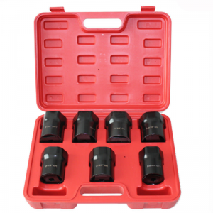 JC9441 7PC Wheel Truck Axle Bearing Lock Nut Socket Wrench Tool Set