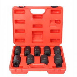 JC9442 9 Pc Axle Nut Impact Socket Tool Set Removal Tool Kit 1/2″ Drive