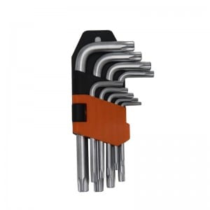 Manufacturer for Aluminum High Tension Hacksaw -
 JC1307 9Pcs Short Arm TORX Hex Key Set – JOCEN